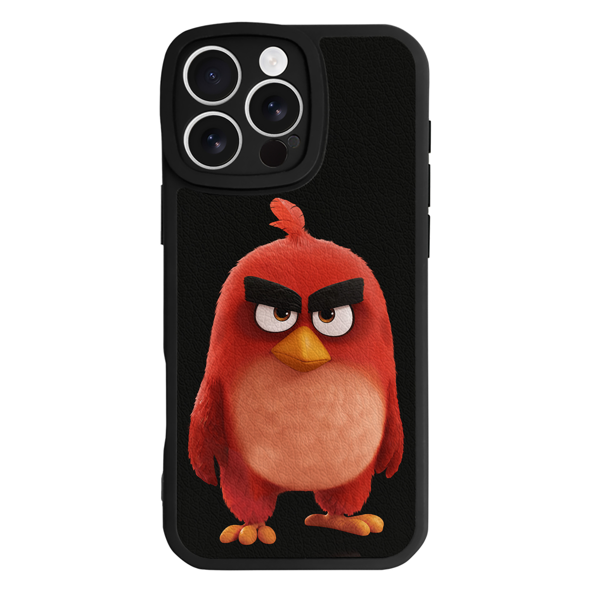 （画像用） Angry Birds アングリーバード 【iPhone 16シリーズ対応】シリコンスマホケース（レザー調） 材質：シリコン